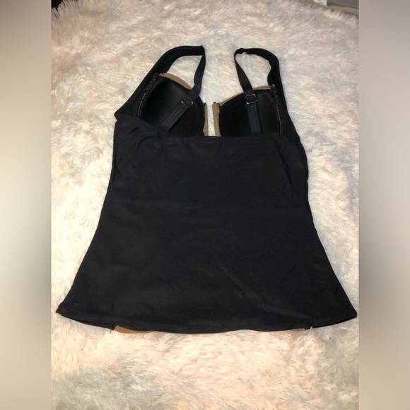 VENUS Brown and Black Fitted Bustier Swim Top size 10 NWOT - Picture 10 of 14